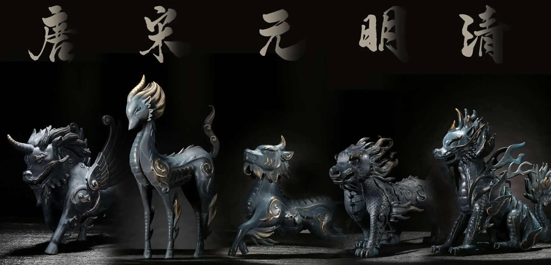 Crafting majestic Qilin statues, embodying the mythical Chinese unicorn spirit.