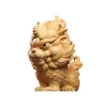 Miniature Wooden Qilin Carving Ornament Gift