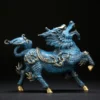 Pure Copper Feng Shui Qilin Statue
